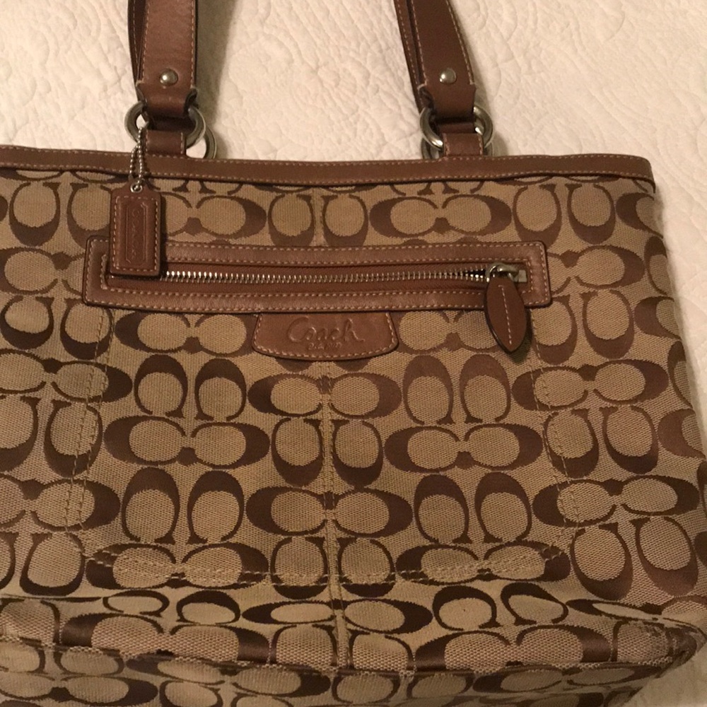 Coach signature handbag
